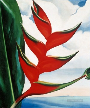 ジョージア・オキーフ Painting - ヘリコニア カニ クロー ジンジャー ジョージア オキーフ アメリカのモダニズム 精密主義